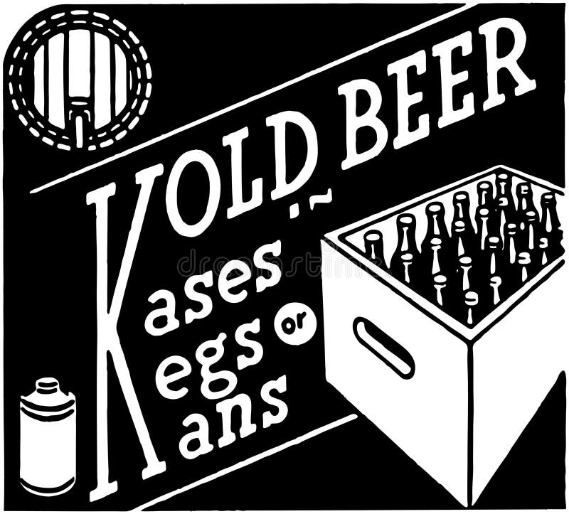 Kold-Bier stock abbildung Kold-Bier stock abbildung