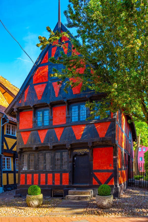 Kolding, Denmark, June 16, 2022 Det Gamle Building in