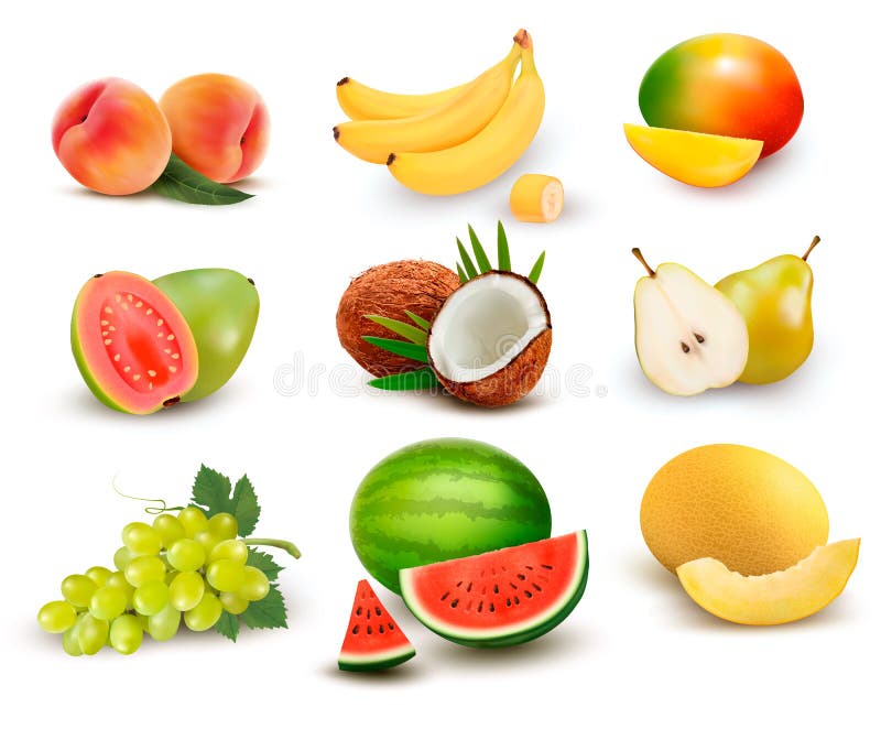 Kolekcja owoc i jagody
