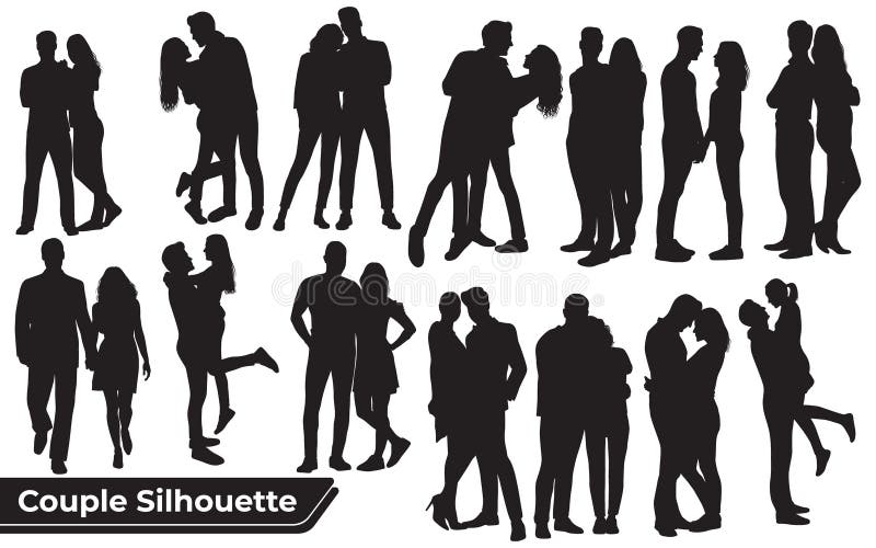 Collection of Romantic Couple silhouettes in different poses You will receive in the format 1. Adobe Illustrator File (Ai) 2. Encapsulated PostScript (Eps) 3. Scalable Vector Graphics (SVG) 4. Portable Document Format (PDF) 5. Joint Photographic Group (Jpg). Collection of Romantic Couple silhouettes in different poses You will receive in the format 1. Adobe Illustrator File (Ai) 2. Encapsulated PostScript (Eps) 3. Scalable Vector Graphics (SVG) 4. Portable Document Format (PDF) 5. Joint Photographic Group (Jpg)