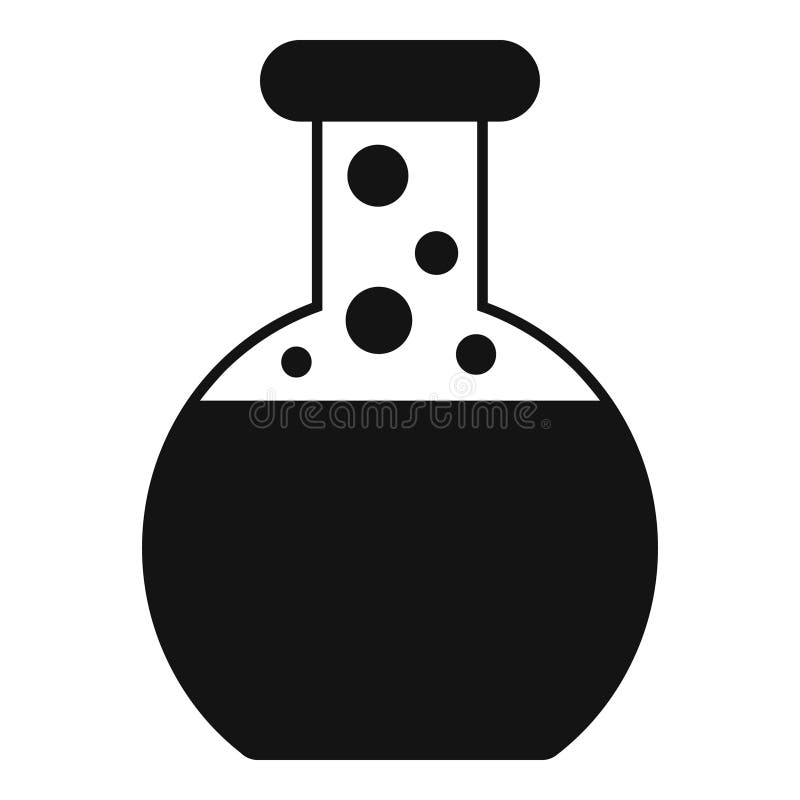 Kolf pot genetisch pictogram eenvoudige vector. science study molecule stock illustratie