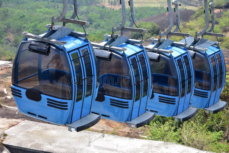 Cable Car Ride in Jatayu Earth Center Stock Image Image of four, epic