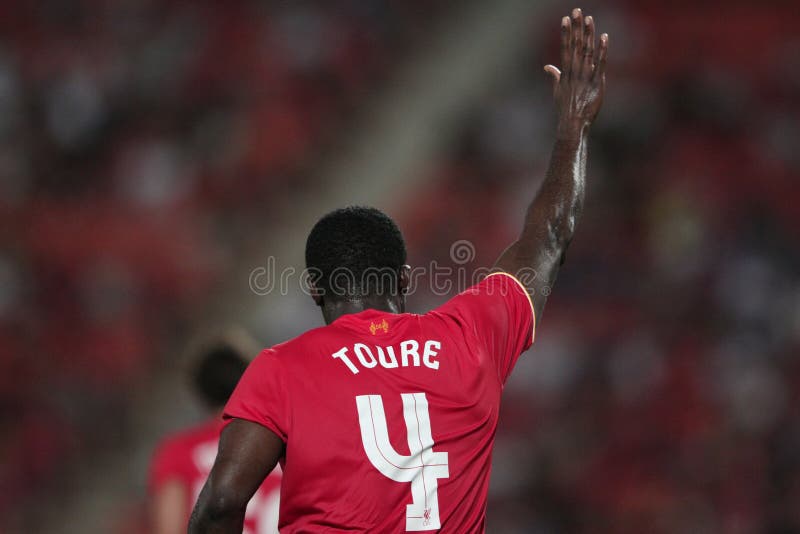 Kolo Toure of Liverpool editorial stock photo. Image of never - 57231033