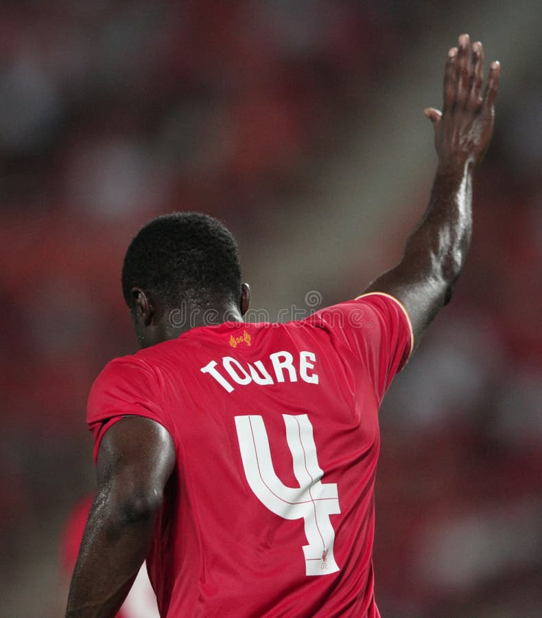 Kolo Toure of Liverpool editorial photography. Image of players - 57231057