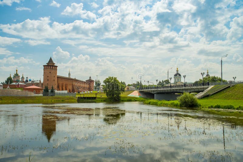 Kolomna, Russland Schöne Ansicht über Marinkina des Turms von Kolomna lizenzfreie stockbilder Kolomna, Russland Schöne Ansicht über Marinkina des Turms von Kolomna lizenzfreie stockbilder