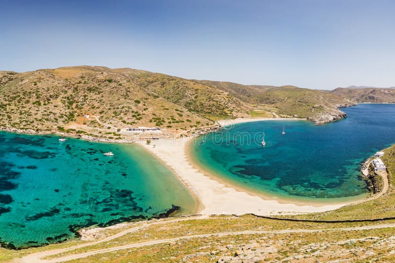 Kolona beach of Kythnos island, Greece