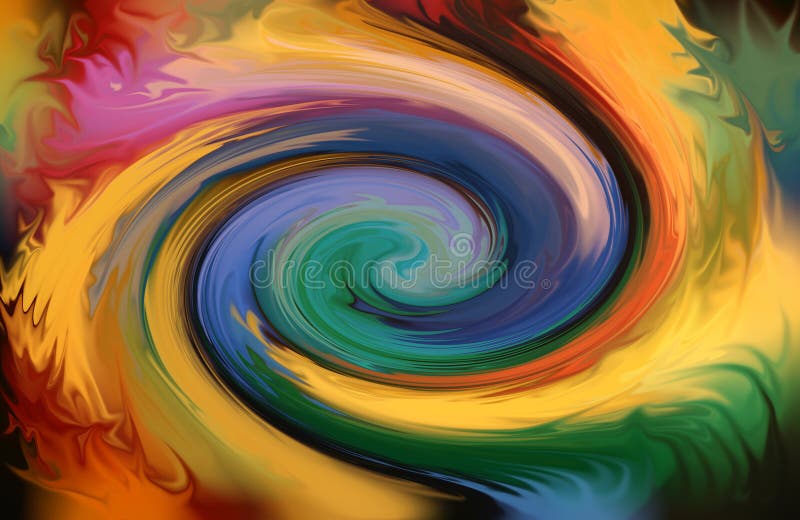 Computer generated Abstract color twirl. Computer generated Abstract color twirl
