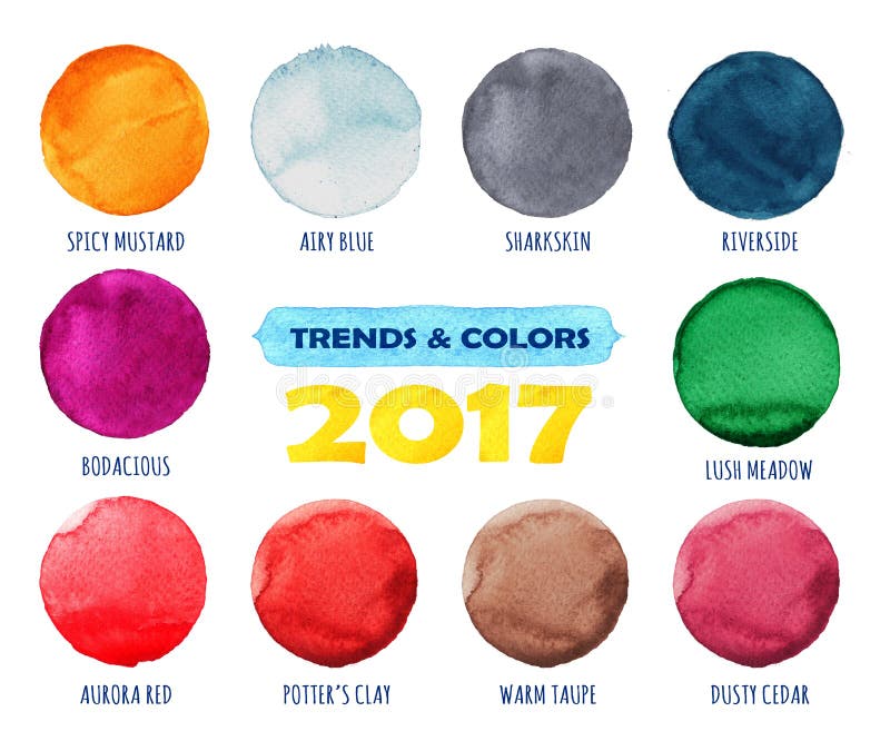 Color and trends of the year 2017. Watercolor blue hand painted circles set. Beautiful watercolor design elements. Watercolor background. Abstract watercolor hand painted circle background. Color and trends of the year 2017. Watercolor blue hand painted circles set. Beautiful watercolor design elements. Watercolor background. Abstract watercolor hand painted circle background.