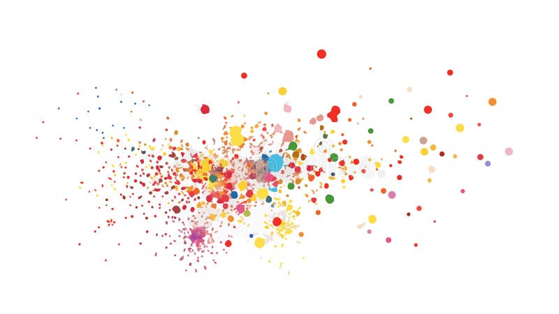 Kolorowa grafika wektorowa Confetti Burst dla wektora celebracji Generative AI royalty ilustracja