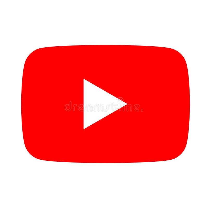 Kolorowa ikona logo youtube