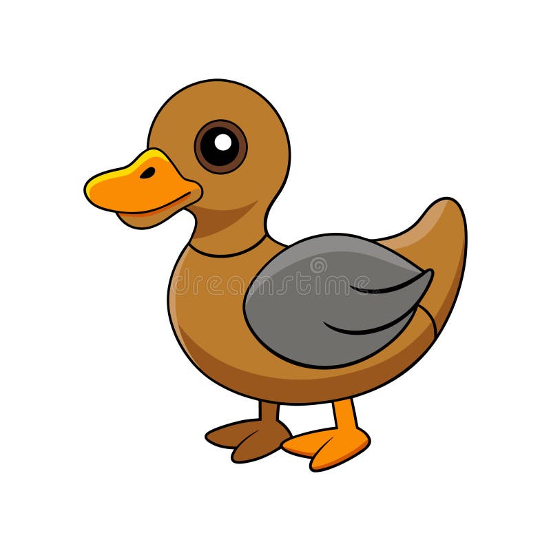Kolorowa kompozycja 'Comb Duck' royalty ilustracja