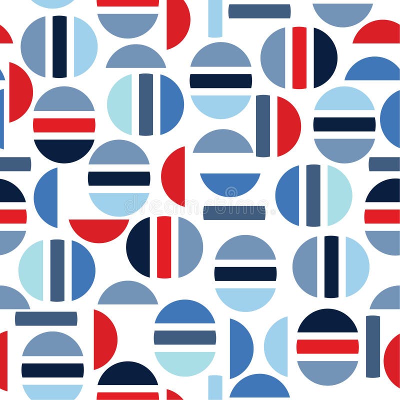 Kolorowa nowożytna połówka okrąg ve i geometryczny bezszwowy wzór royalty ilustracja Kolorowa nowożytna połówka okrąg ve i geometryczny bezszwowy wzór royalty ilustracja