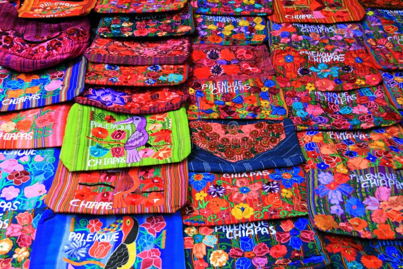 Colorful bags with mexican patterns. Colorful bags with mexican patterns