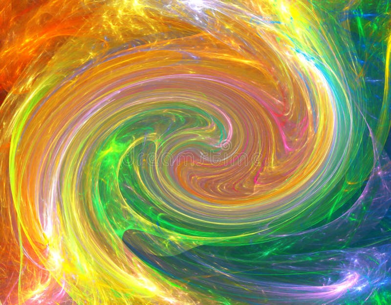 Happy twirl fractal background with rainbow colors. Happy twirl fractal background with rainbow colors