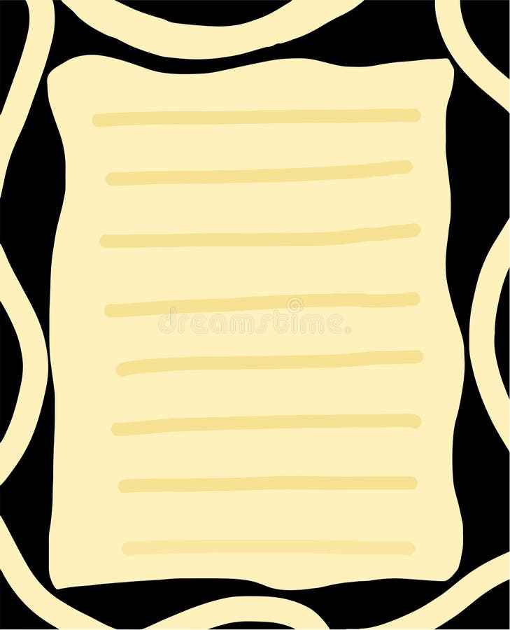 Kolorowe wstążki — notatka papierowa z ramką ilustracja wektor
