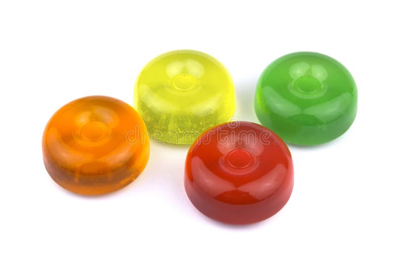 Kolorowi owocowi ciężcy cukrowi cukierki, gotowani sweeties lub cukrowe śliwki odizolowywający na białej tło wycinance, obraz royalty free Kolorowi owocowi ciężcy cukrowi cukierki, gotowani sweeties lub cukrowe śliwki odizolowywający na białej tło wycinance, obraz royalty free