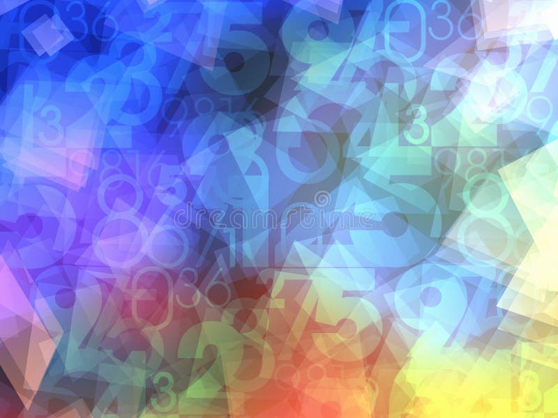 Colorful abstract numbers background texture. Colorful abstract numbers background texture