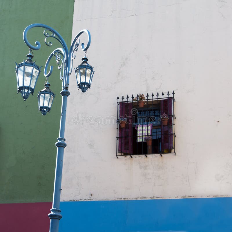 Kolorowy caminito dom fotografia royalty free