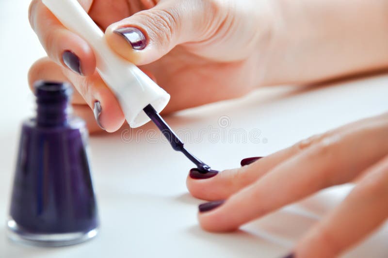 Kolorowy gwoździa manicure obraz royalty free Kolorowy gwoździa manicure obraz royalty free