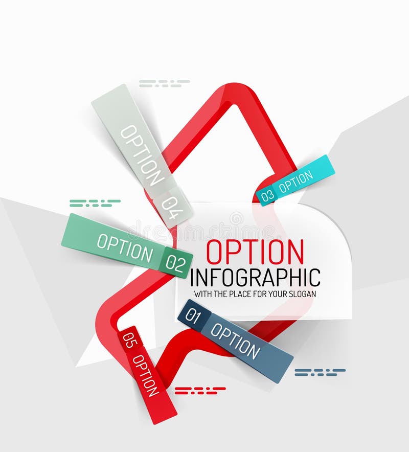 Kolorowy świeży majcheru infographics royalty ilustracja Kolorowy świeży majcheru infographics royalty ilustracja