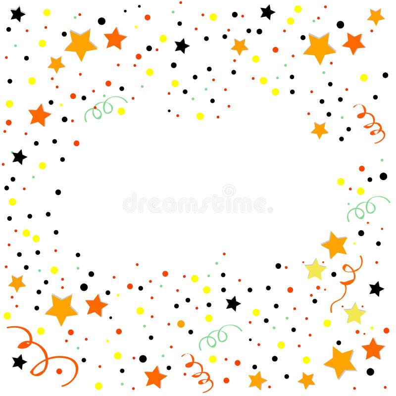 Kolorowy świętowanie ramy tło z confetti ilustracja wektor Kolorowy świętowanie ramy tło z confetti ilustracja wektor