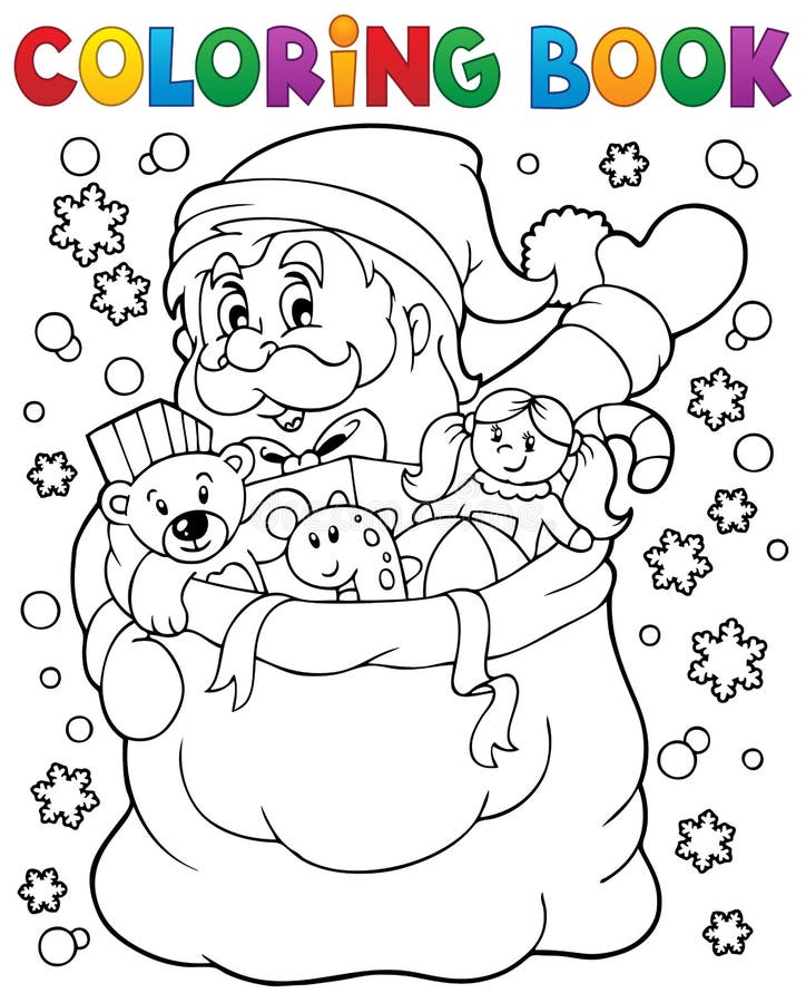 Kolorystyki książka Święty Mikołaj w śniegu 4 royalty ilustracja Kolorystyki książka Święty Mikołaj w śniegu 4 royalty ilustracja