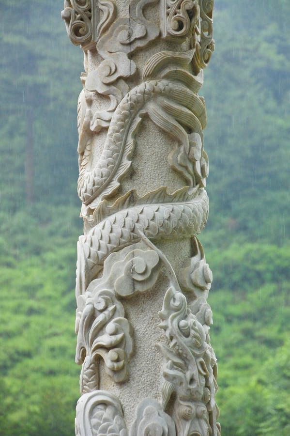 Kolumna w chinach dragon