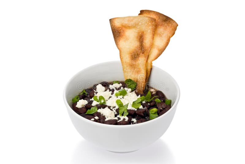 Kom Zwarte Bonen stock fotografie