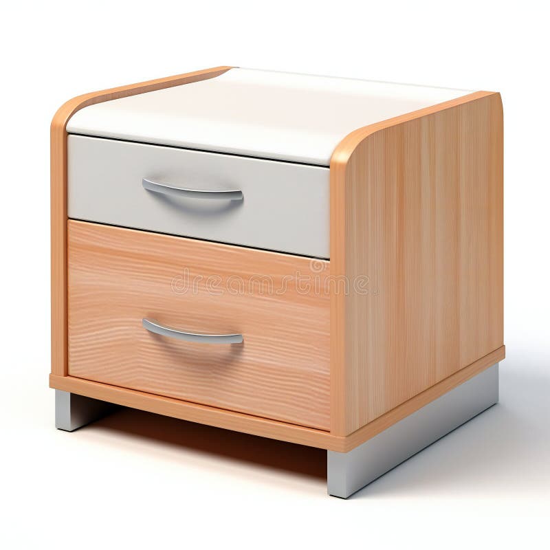 Illustration of Wooden chest of drawers on a white background.. This illustration is generated with the use of an AI. Illustration of Wooden chest of drawers on a white background.. This illustration is generated with the use of an AI.