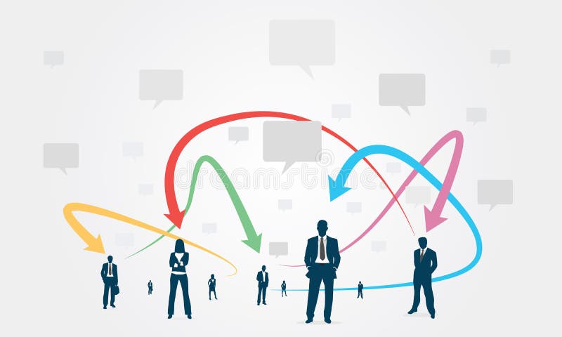 Download Kommunikationsaffär För Social Grupp Stock Illustrationer - Illustration av pratstund, kvinnor: 37348474