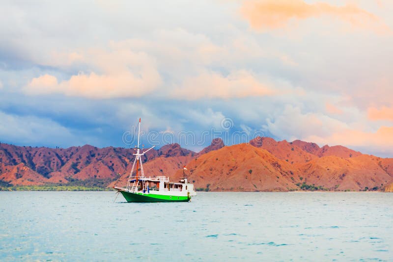 Komodo sunset stock photo. Image of season, coast, horizon 22750360