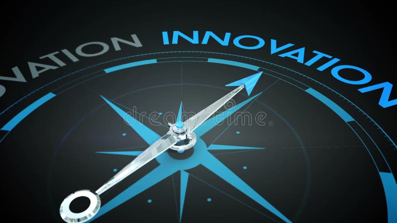 Kompass, der auf Innovation zeigt