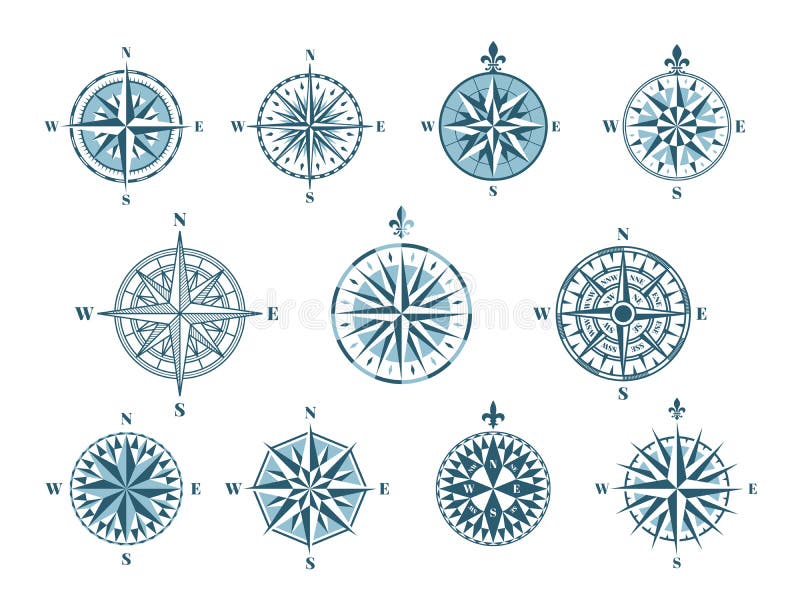 generisch einen Kompass Aufkleber Windrose Nautisches Symbol