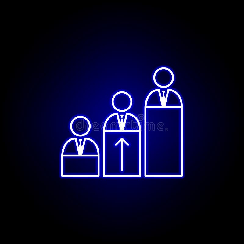 Kompetencja, umiejętności, pracownik ikona Elementy dzia? zasob?w ludzkich ilustracyjni w neonowej stylowej ikonie Znaki i symbol ilustracji Kompetencja, umiejętności, pracownik ikona Elementy dzia? zasob?w ludzkich ilustracyjni w neonowej stylowej ikonie Znaki i symbol ilustracji