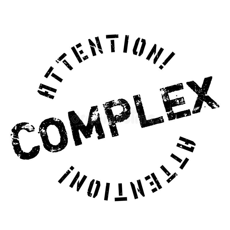 Komplexer Stempel stock abbildung