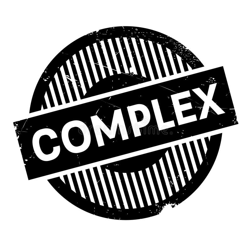 Komplexer Stempel stock abbildung