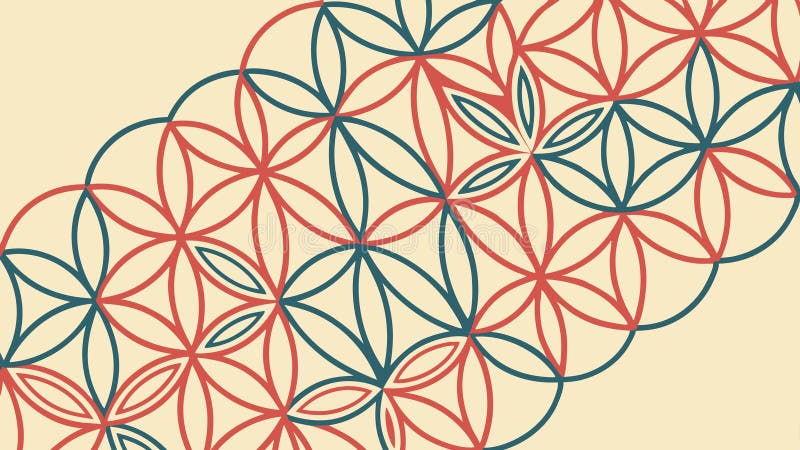 Komplexes geometrisches Muster abstraktes Design modernes Vektordesign Generative AI lizenzfreie abbildung