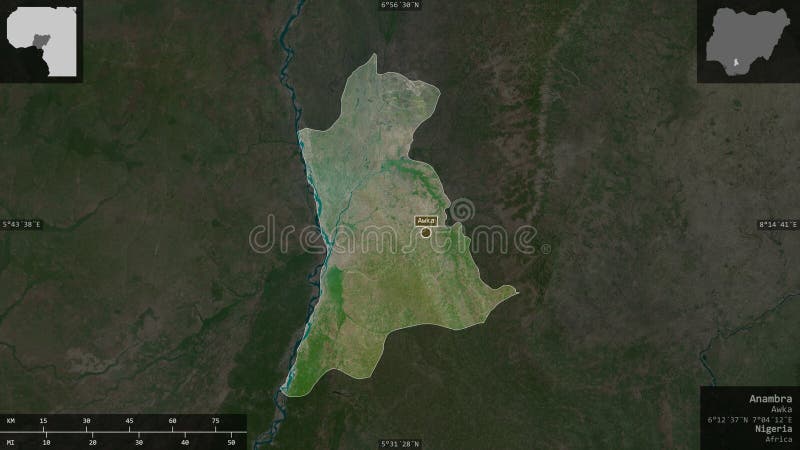 Kompozycja anambra nigeria. satelita