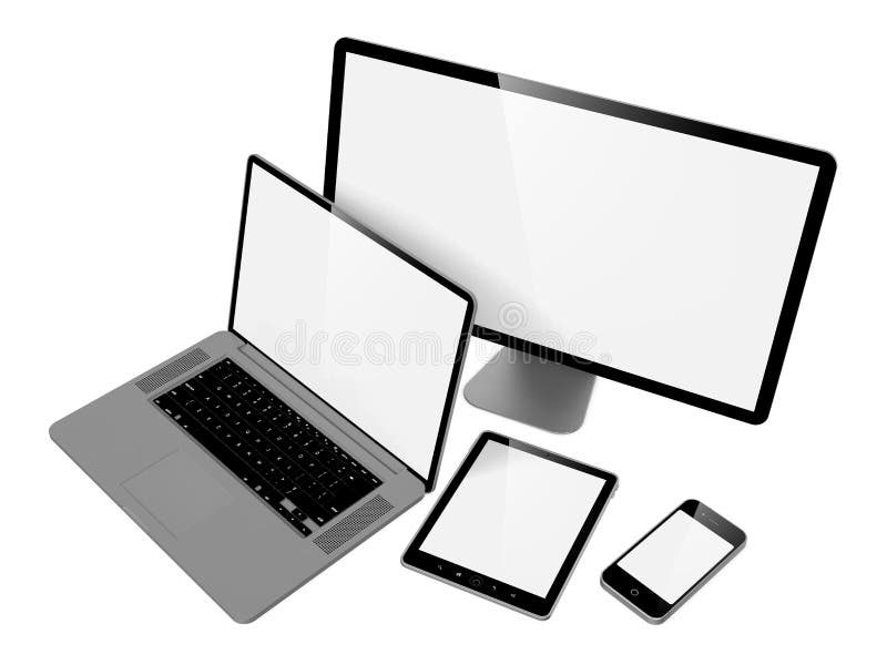 Komputer Laptop i Telefon. ilustracji Komputer Laptop i Telefon. ilustracji