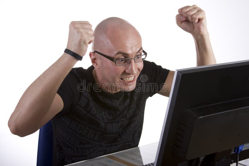komputerowy stres obraz stock komputerowy stres obraz stock