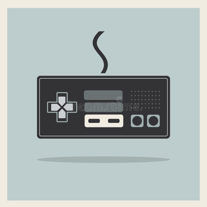 Komputerowy Wideo gry kontrolera joysticka wektor ilustracji