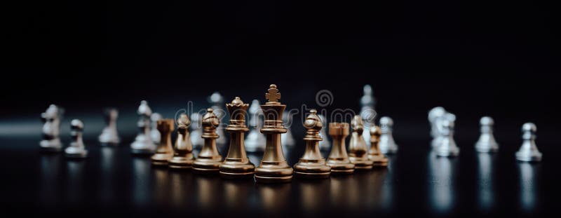 Koncepcja wiodącej i skutecznej konkurencji biznesowej. strategia gry w szachy fotografia stock