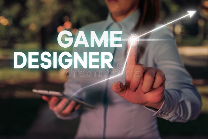 Conceptual hand writing showing Game Designer. Concept meaning Campaigner Pixel Scripting Programmers Consoles 3D Graphics. Conceptual hand writing showing Game Designer. Concept meaning Campaigner Pixel Scripting Programmers Consoles 3D Graphics