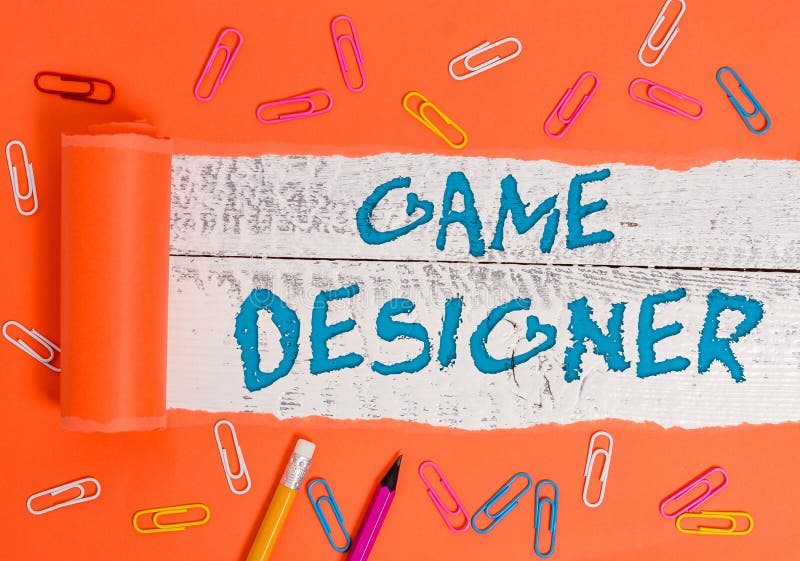 Conceptual hand writing showing Game Designer. Concept meaning Campaigner Pixel Scripting Programmers Consoles 3D Graphics. Conceptual hand writing showing Game Designer. Concept meaning Campaigner Pixel Scripting Programmers Consoles 3D Graphics