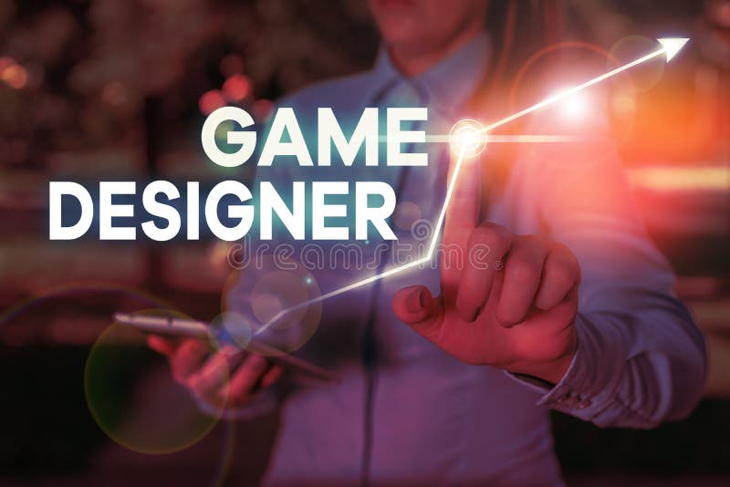 Conceptual hand writing showing Game Designer. Concept meaning Campaigner Pixel Scripting Programmers Consoles 3D Graphics. Conceptual hand writing showing Game Designer. Concept meaning Campaigner Pixel Scripting Programmers Consoles 3D Graphics