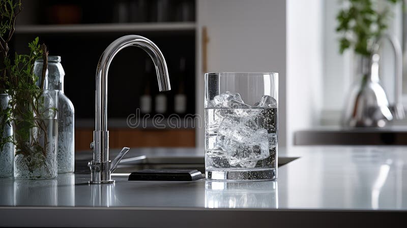 Kondensation Küchenwasser stock abbildung