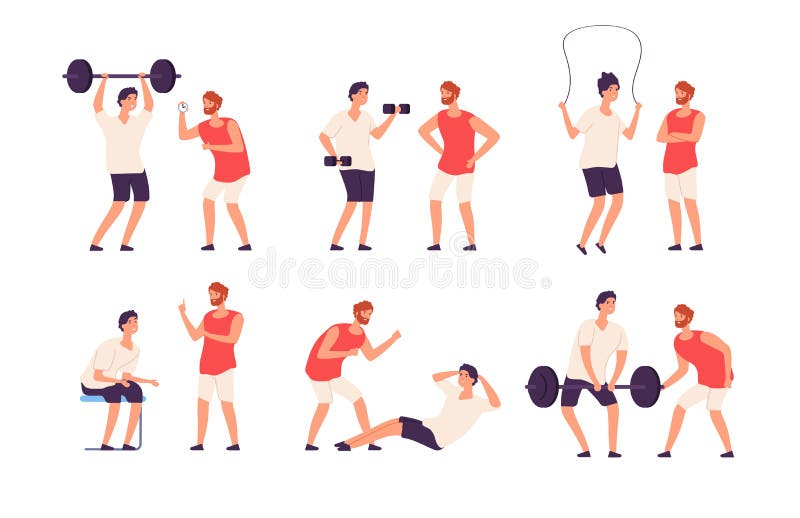 Konditioninstrukt?r E stock illustrationer Konditioninstrukt?r E stock illustrationer