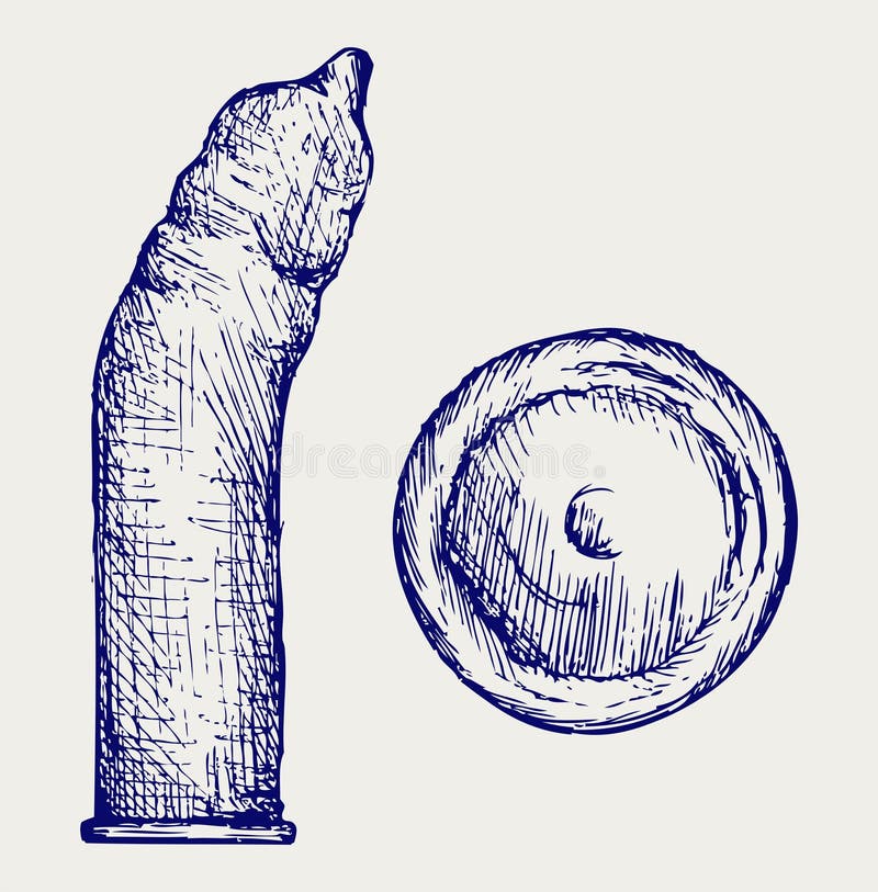 Kondom gebrauchsfertig vektor abbildung Kondom gebrauchsfertig vektor abbildung