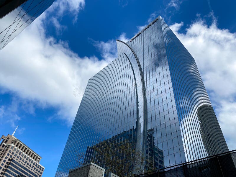 Atlanta, GA/USA-3/21/20:  Condominiums and Corporate Buildings in the Buckhead district of Atlanta, GA. Atlanta, GA/USA-3/21/20:  Condominiums and Corporate Buildings in the Buckhead district of Atlanta, GA