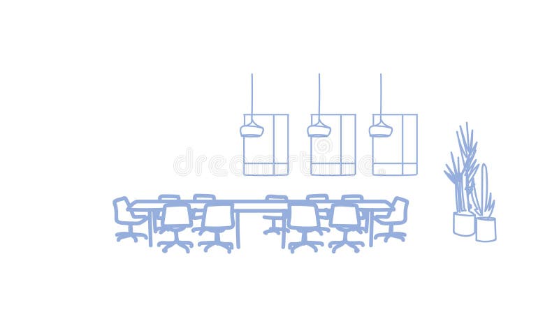 Konferenzsaalrundtisch des offenen Raumes des Geschäfts leeren coworking moderner für Sitzungsbüroinnenraum keine Leuteraumskizze vektor abbildung Konferenzsaalrundtisch des offenen Raumes des Geschäfts leeren coworking moderner für Sitzungsbüroinnenraum keine Leuteraumskizze vektor abbildung